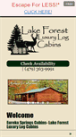 Mobile Screenshot of lakeforestcabinsresort.com